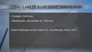 Eau Claire County Board of Supervisors to hold public hearings for proposed 2025 budget