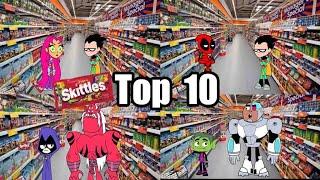 Skittles Meme Top Ten Robin Batman Deadpool Beast boy Meme