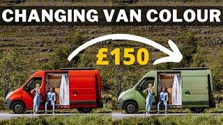 Painting Our Van OUTSIDE for under £150 | EVERYTHING You Need to Know