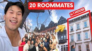 Inside a 20 Roommate Townhouse, Coliving in NYC (my experience...)