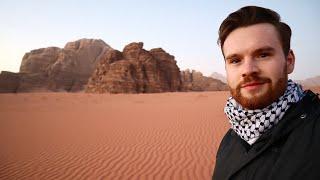 Mars or Earth? Walking Alone in the WADI RUM Desert, JORDAN  وادي رم