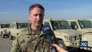 Col. David Williams speaks to Kurdistan 24 on delivery of new batch of vehicles to Peshmerga