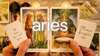 ARIES LOVE TAROT TODAY- THIS GOES WAY BEYOND AN APOLOGY!!! ️