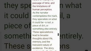 The Mark on the Wall Class 12 Summary