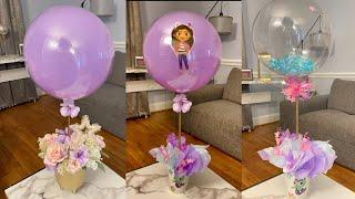 Easy Dollar tree centerpieces Ideas/Balloons centerpieces DIY/cheap party Ideas