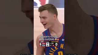 NUGGETS ARE COOKING AGAINST THE CLIPPERS.  #nba #basketball #bball #playoffs #hoops