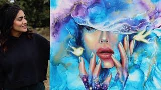 How to paint Abstract Realistic Portrait ? + Photography and Art Presentation Tips and Techniques