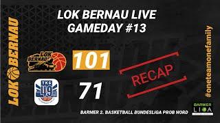 Recap - LOK Bernau vs TKS 49ers - 04.01.25 - Barmer 2. Basketball Bundesliga ProB Nord