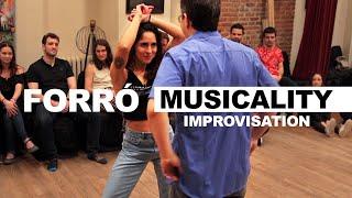 Forro dance demonstration (Rafael Piccolotto & Camila Alves) | Musicality workshop: phrasing & form