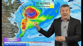 Cyclone Alfred: (Monday) Brisbane, SE Qld, NE NSW prepare for direct hit