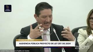 Audiencia Publica PL 281 de 2024 Senado ( 21- Oct -2024)