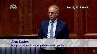 Alex Easton MLA challenges Housing Executive on damp & mould in NIHE properties (1)