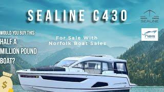 SEALINE C430 - FOR SALE - WALK THROUGH VIDEO - #boatsforsale #sealineyachts #boating