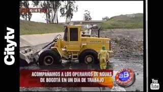 Citytv: Operarios de Aguas de Bogotá limpian el Canal Cundinamarca