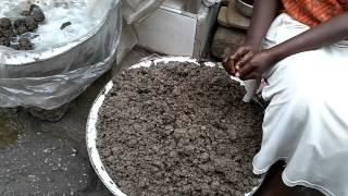 Making Black Soap in Kumasi Central Market