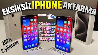 iPhone Aktarma Nasıl Yapılır? iPhone’dan iPhone’a Geçiş |  Dikkat Edilmesi Gerekenler