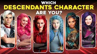 Which DESCENDANTS Character Are You? Disney DESCENDANTS Personality Test | Red, Chloe, Mal, Carlos..