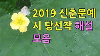 2019 신춘문예 시 당선작 해설 모음, 시 쓰기, 시 창작 강의, 시낭송