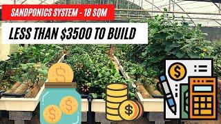 Sandponics : How to build a 18 SQM system for less than $3500 : 2022