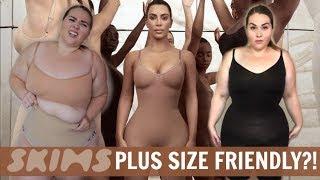 SKIMS Plus Size Try-On Review! Kim Kardashian's Shapewear  |Sarah Rae Vargas|