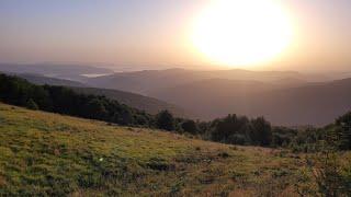 Bieszczady Wschód słońca Połonina Wetlińska