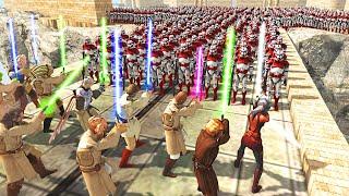 Can ALL JEDI MASTERS Survive Endless ORDER 66 Clone Invasion?! - Men of War: Star Wars Mod