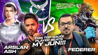 This King Player Beats My Jun | Arslan Ash (Jun) VS Federer (King) | #tekken8