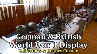 German & British WW1 Display, 1914 to 1918 | Collector's & History Corner