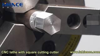 CNC lathe with square cutting