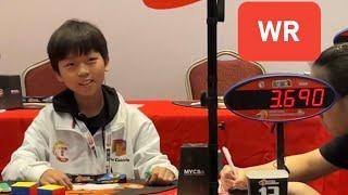 BREAKING! 4.09 3x3 WR Avg (Tied) Yiheng Wang