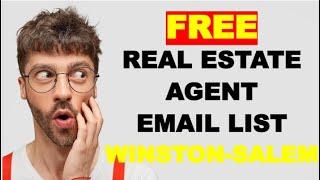 REAL ESTATE AGENT EMAIL LIST WINSTON-SALEM, NC | REALTOR EMAIL LIST | COMMERCIAL BROKER EMAIL LIST