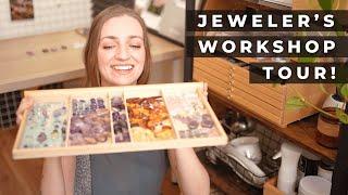 My JEWELRY Workshop! Silversmith Studio Tour & Organization Hacks