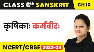 Class 6 Sanskrit Chapter 10 | Class 6 Sanskrit Chapter 10 Anuvad | Krishika Karmaveera Chapter