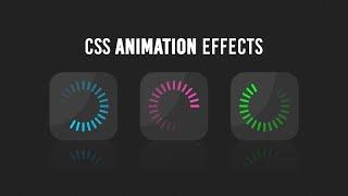 Quick CSS Animation Effects Tutorial | Dark