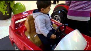 Shubham driving Ferarri