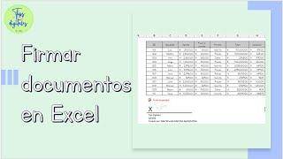 Firmar documentos en Excel