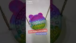 Girls Pop It Shoulder Bags - Spunkymart Order now: 03161255490