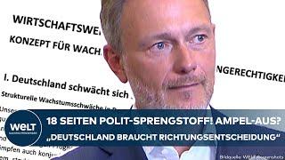 AMPEL AM ABGRUND: Scheidungs-Papier! Damit stellt Christian Lindner Scholz und Habeck ein Ultimatum