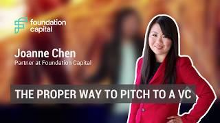 The proper way to pitch to a VC | Foundation Capital’s Joanne Chen @ amoCONF 2018