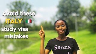 Mistakes To Avoid when applying for your Italy study visa| Part 2