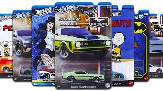 Showcase - Hot Wheels Silver Label Series, Peanuts, Mustang 60th Basics, Batman Series & Premiums.