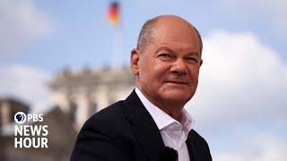 German Chancellor Scholz on NATO's future, supporting Ukraine and working with Biden