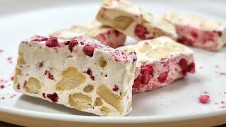 Soft and Easy nougat recipe   Homemade nougat