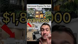 $1,899,000 3BED/4BATH + NO GST Vancouver Duplex For Sale#vancouverrealestate #duplexforsale #yvr