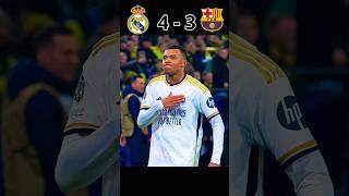 Real Madrid  Barcelona Preseason 2024 Mbappe Brace Goal #youtube #football #shorts