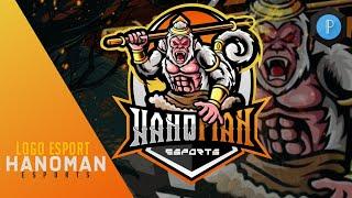 Cara buat logo ESPORT HANOMAN di android | PIXELLAB