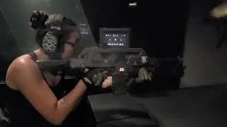 Aliens M41A Pulse Rifle live fire