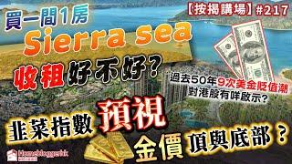 買一間Sierra sea1房收租好不好？｜韭菜指數 預視 金價頂與底部 ? | 過去50年9次美金貶值潮對港股有咩啟示? | 天眼通研究員Pan     按揭講場217集  by 諗sir