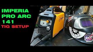 Imperia Pro Arc 141 TIG Setup - Πως κολλαμε Tig με μια μηχανη inverter ηλεκτροδιου