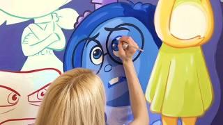 Pixar asked me to paint this Inside Out 2 mural 